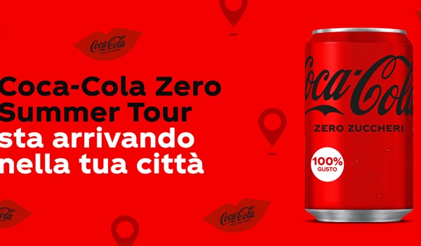 Coca-Cola Zero nuovo packaging e Summer Tour