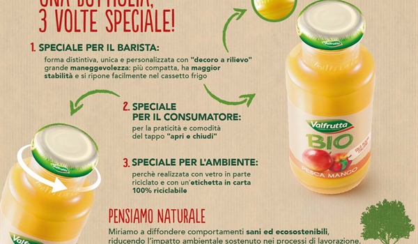 Valfrutta, da oggi è disponibile in una nuova bottiglia